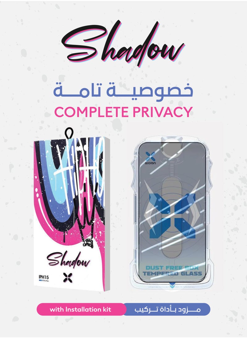 AXXAN Privacy Tempered Glass Screen Protector For iPhone 15 Promax  - Image 2