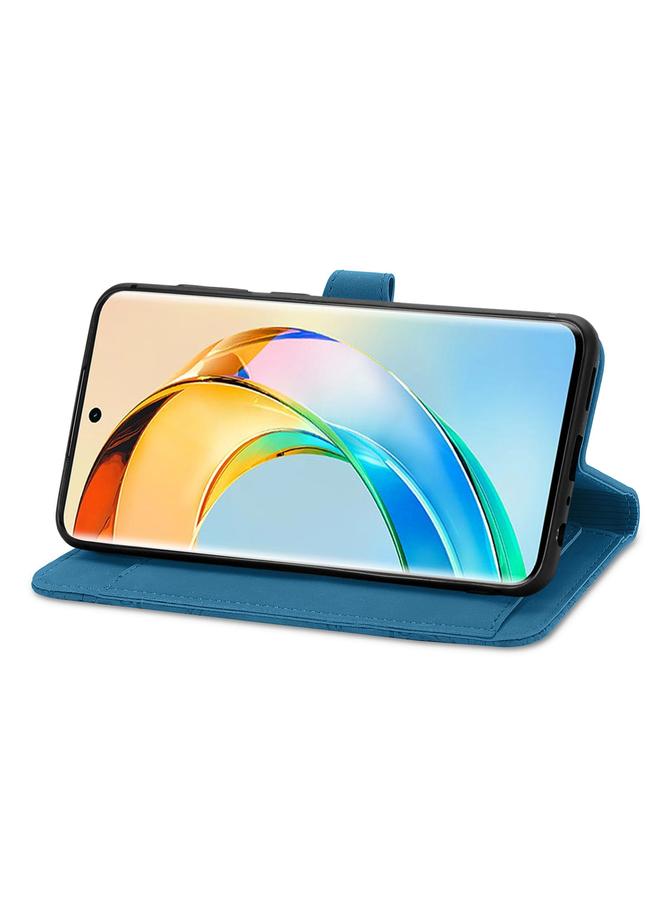 Zaboon Case For Honor X50 Embossed Flower Zipper Leather Phone Case - Image 5