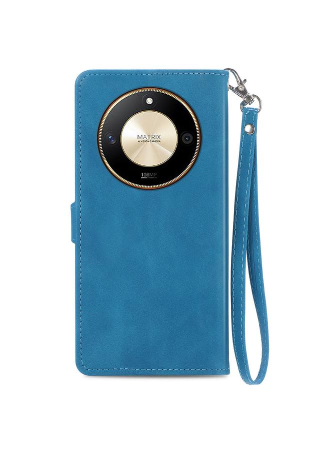 Zaboon Case For Honor X50 Embossed Flower Zipper Leather Phone Case - Image 3