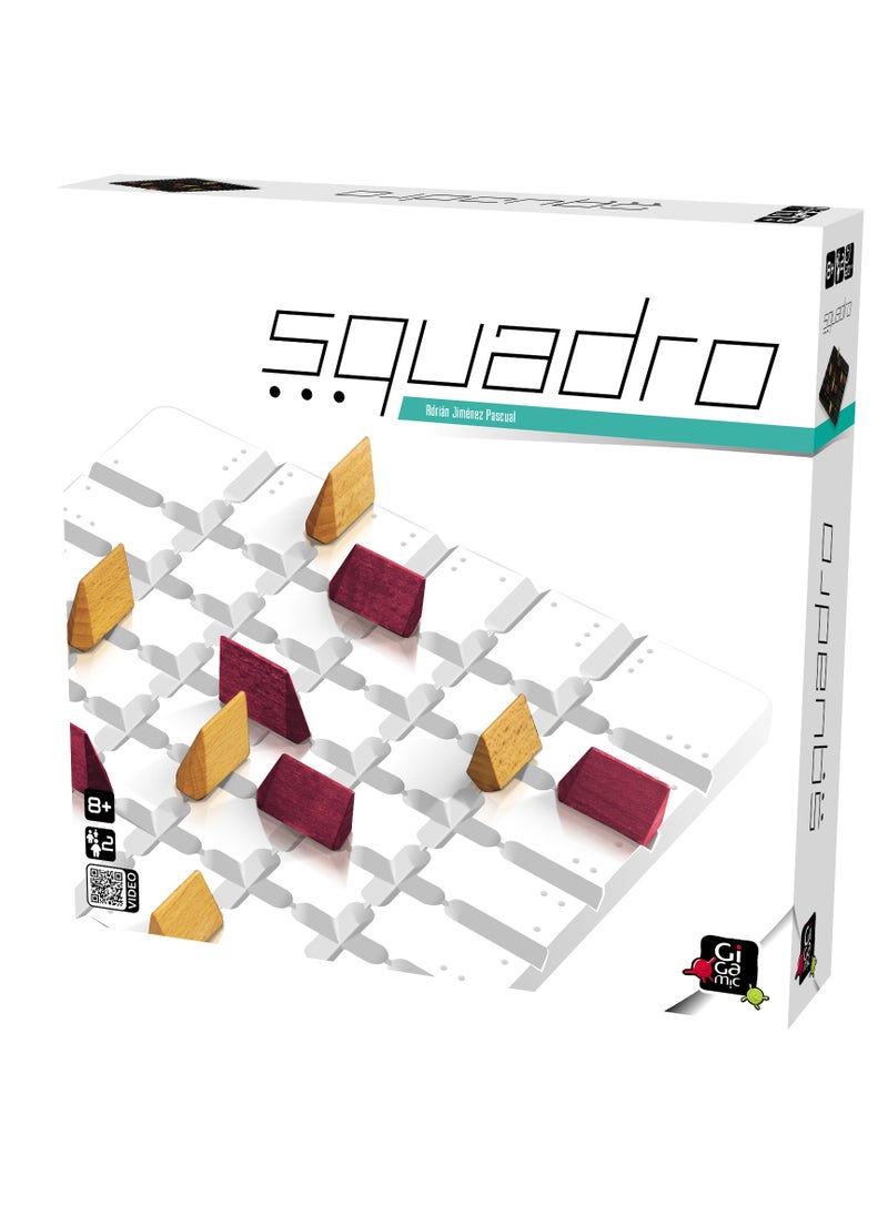 Gigamic Squadro Mini Base Game - Strategy Game - Gigamic - For Ages 8+ - Original - Small Compact Size - Travel Edition  - Image 1