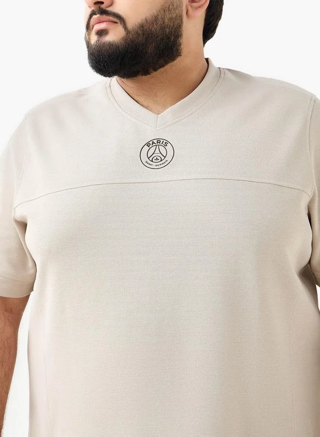 Maxim  Men Regular Fit V neck Short Sleeves Printed T shirt for Men | Best Price UAE