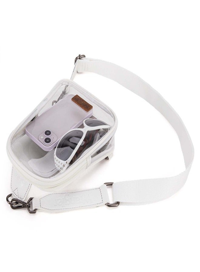 Wrangler Crossbody Clear Sling Bags for Women Stadium Approved Cross Body Purse with Detachable Strap for Sports Events Concerts WG87-226WT - Image 4