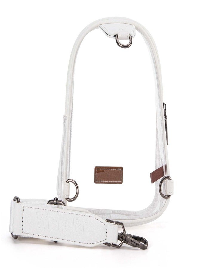 Wrangler Crossbody Clear Sling Bags for Women Stadium Approved Cross Body Purse with Detachable Strap for Sports Events Concerts WG87-226WT - Image 2