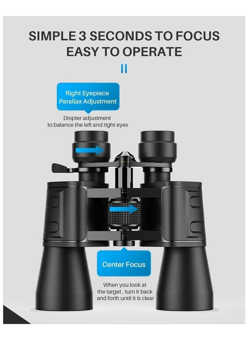 Generic Dual Zoom Powerful Binoculars Long Range Spyglass Bak4 Prism Monocular Hunting For Camping Equipment  - Image 2