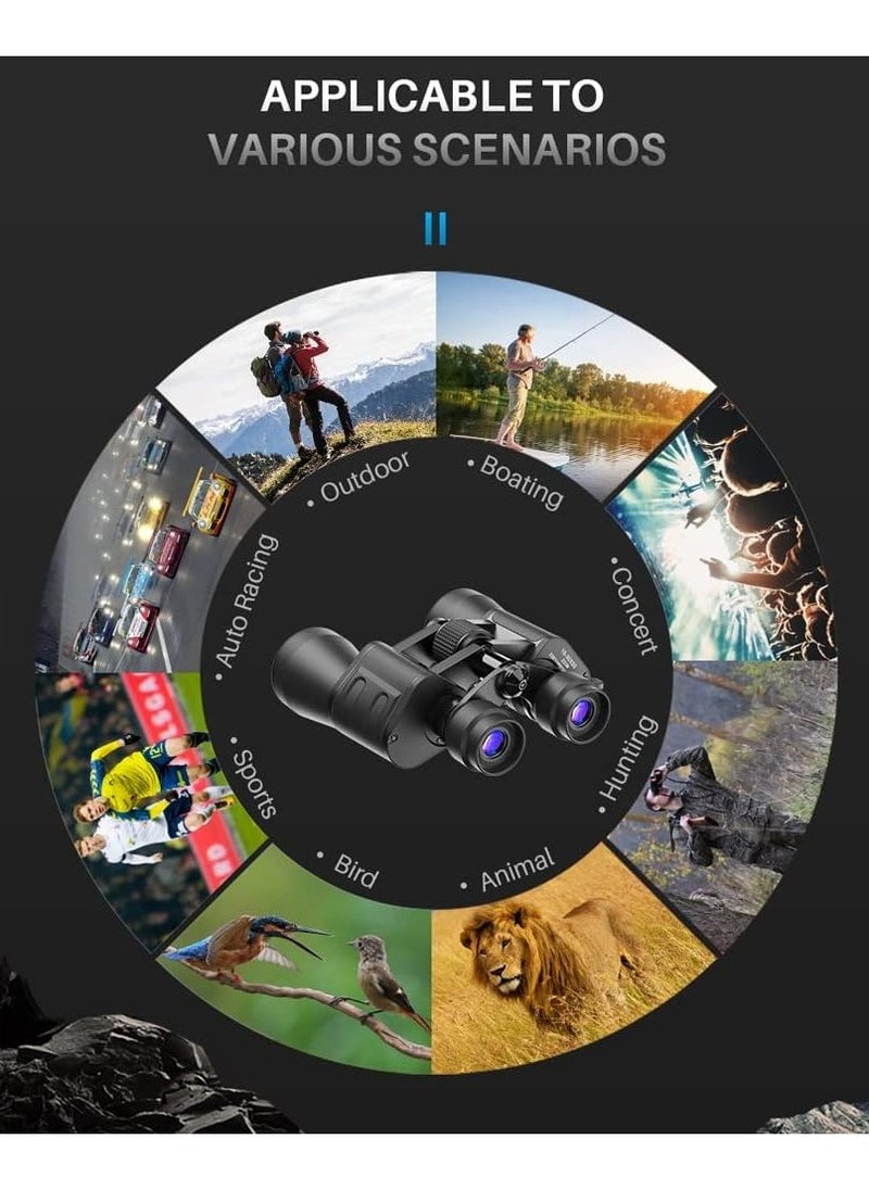 Generic Dual Zoom Powerful Binoculars Long Range Spyglass Bak4 Prism Monocular Hunting For Camping Equipment  - Image 4