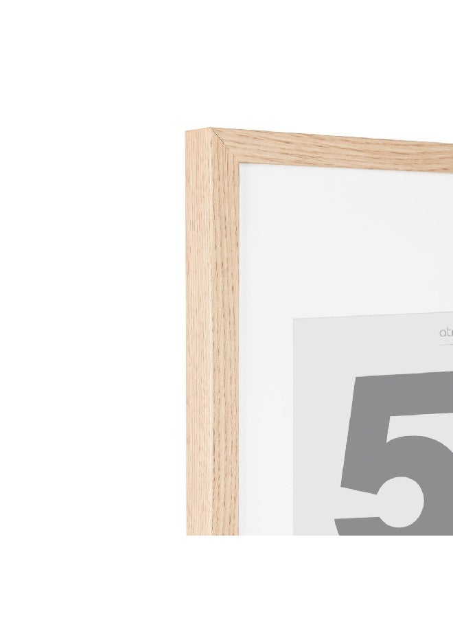 atmosphera Eva Sleek Design Rectangular Photo Frame Brown and White 50 x 70 cm 121161C - Image 3