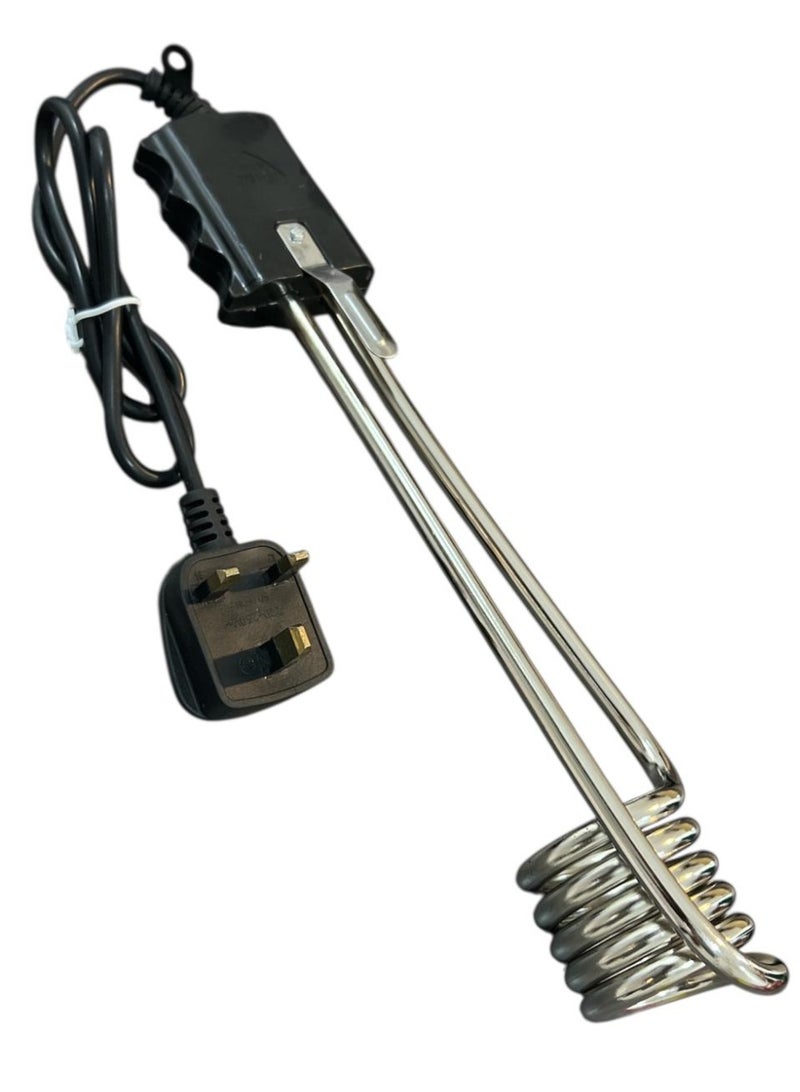 Jia Ming 1500W Immersion Water Heater, Portable Travel Boiler for Quick Heating in Buckets and Basins, Stainless Steel Coil (Multicolour)