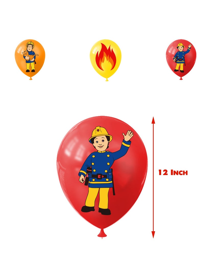 Generic - Fireman Party Decorations,Decorations for Fireman Birthday Party Supplies,Fireman Party Supplies Includes Banner, Cake Toppers, Balloon for Fireman Theme Party Decorations - Image 1
