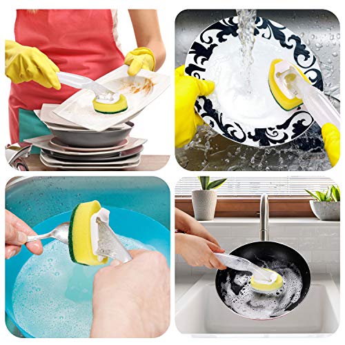 DYMOLL Dish Wand Refills 8Packs,Sponge Replacement Heads,Dish Wand Sponge Refill for Kitchen Cleaning - Image 5