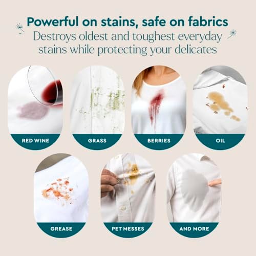 Puracy Stain Remover, Natural Based Travel and Laundry Stain Cleaner for Clothes, Baby Essentials, Kids Stains, Oil and Fabric Spot Cleaner, Unscented (Stain Remover Spray, 48 fl oz) - Image 3