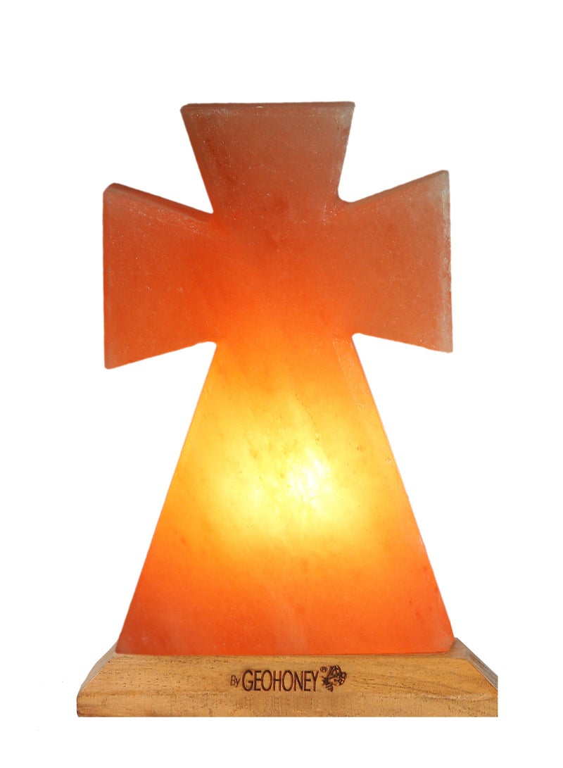 Geohoney - Himalayan Salt Lamp Cross - Image 1
