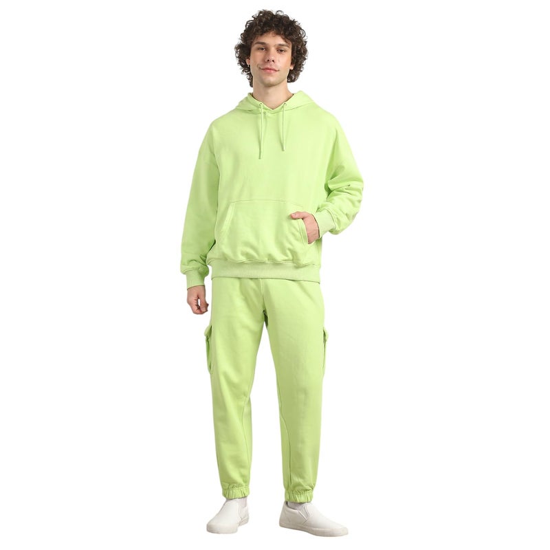 NOBERO Oversized Fit Hoodie and Joggers Set for Men in Cool Matcha - Image 1