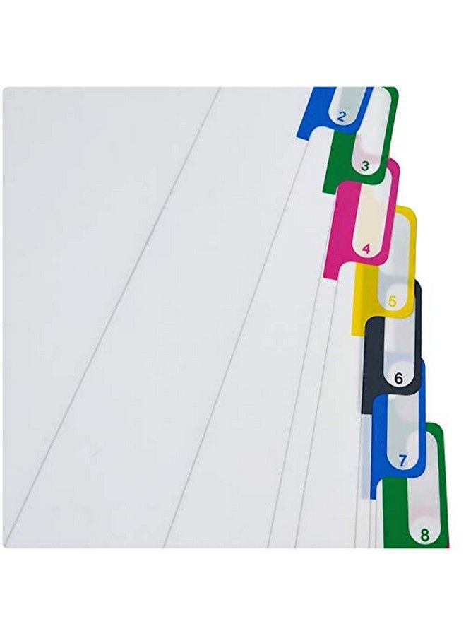Chris.W A4 Plastic Binder Index Tab Dividers Reinforced 11 Hole Design Fits Most Sizes Of Ring Binder 10 Multicolor Tabs (8 1 4" X 11 1 2")  - Image 4