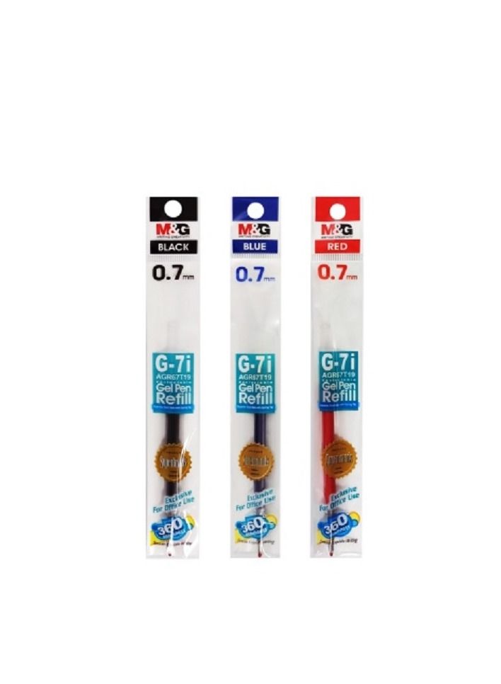 M&G Chenguang GEL PEN REFILL 0.7mm R5 - Blue - 1pcs - No:AGR67T12 - Image 2