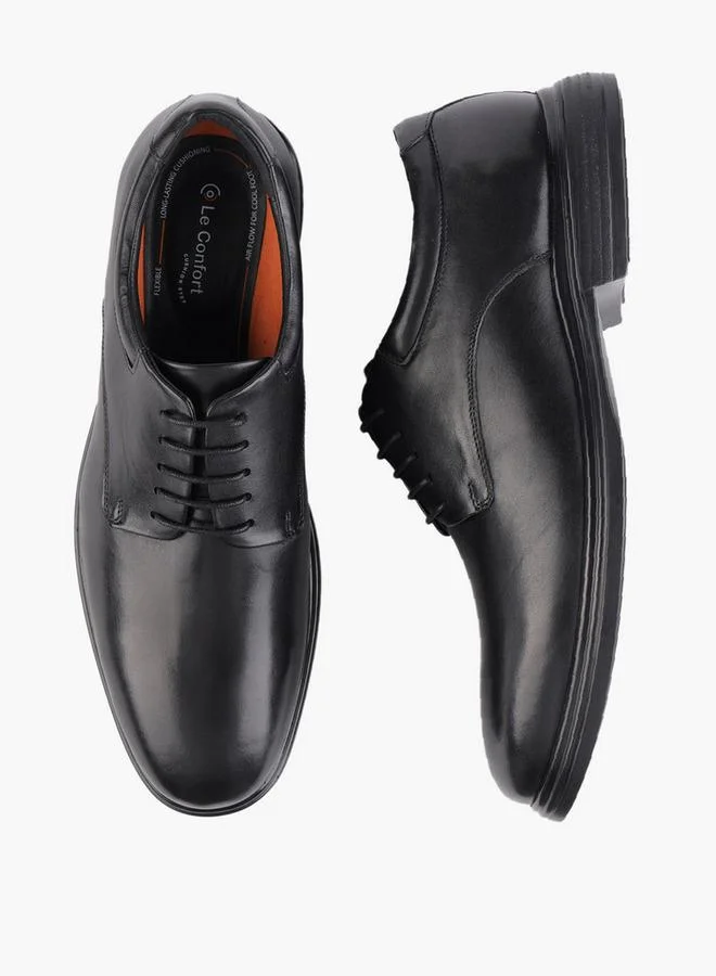 Le Confort BLACK Men Leather Lace-Up Derby Shoes for Men | Best Price UAE