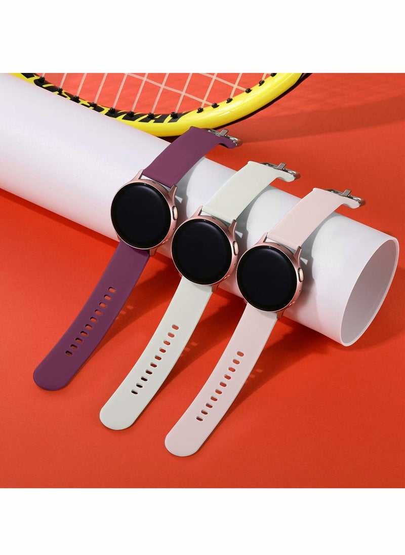 KASTWAVE 3 Pack 20 mm Watch Bands Compatible for Samsung Galaxy Watch Active 2  - Image 2