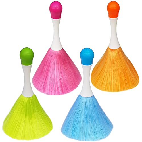 HDongany 4 Pack 8" Hand Grips Microfiber Washable Duster,Electrostatic Feather Duster Brush,Cleaning Supplies for Book,Screen,Sofa,Car,Furniture,Photo Frames,Attracts Dust Like a Magnet Color - Image 1