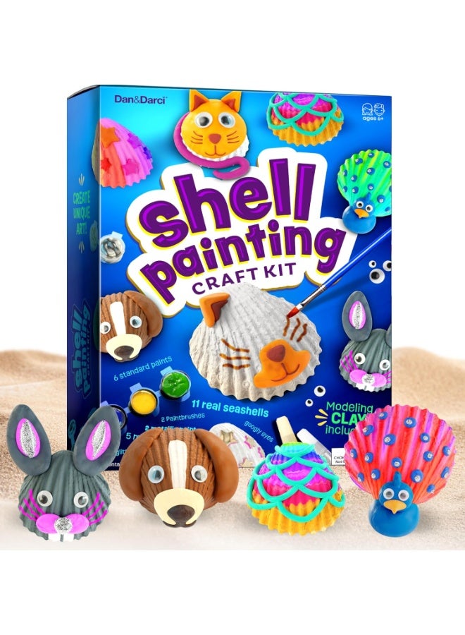 Bukela Kids Sea Shell Painting Kit - Arts & Crafts Gifts for Boys and Girls - Craft Activities Kits - Creative Art Activity Gift Toys for Age 6, 7, 8, 9, 10, 11 & 12 Year Old 3-12 - Image 1