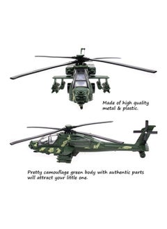 Y&D Military Helicopter Toy, Air Force Combat Fighter Model with Lights and Sounds, Army Plane Toys for Kids Boys Girl Gift  - Image 2