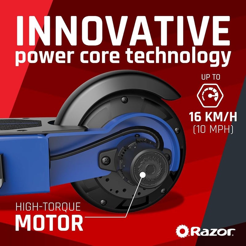 Razor Power Core S85 Electric Scooter for Kids Age 8 and Up, 8" Pneumatic Front Tire, Power Core High-Torque Hub Motor, Up to 10 mph, All-Steel Frame, One Size - Image 1