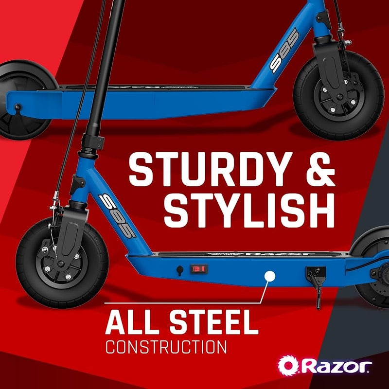 Razor Power Core S85 Electric Scooter for Kids Age 8 and Up, 8" Pneumatic Front Tire, Power Core High-Torque Hub Motor, Up to 10 mph, All-Steel Frame, One Size - Image 4