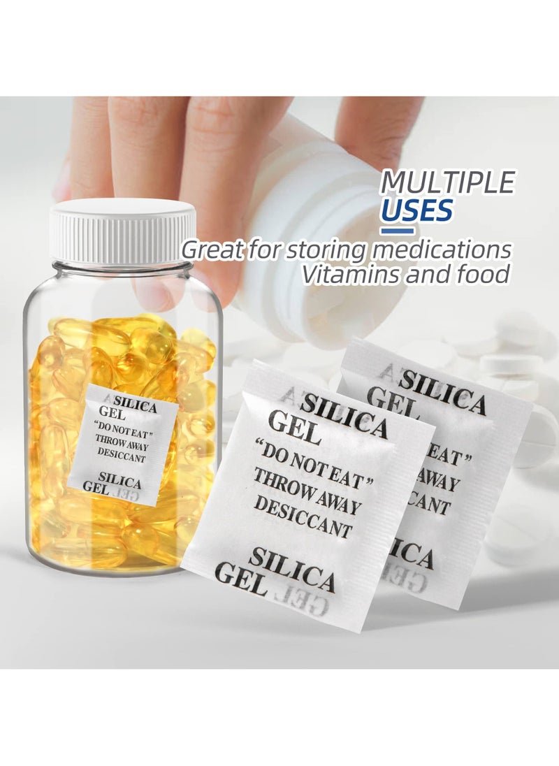 200 Packs 3 Gram Desiccant Packets, Food Safe Silica Gel Desiccant Packets, Premium Moisture Absorbers for Food Storage, Desiccant Beads Packet for Moisture Storage Control - Image 4
