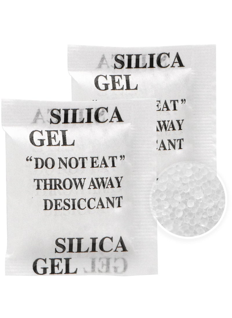 200 Packs 3 Gram Desiccant Packets, Food Safe Silica Gel Desiccant Packets, Premium Moisture Absorbers for Food Storage, Desiccant Beads Packet for Moisture Storage Control - Image 1