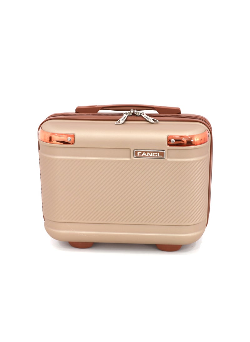 Fancl Hardshell Luggage Double Spinner Trolley Bag 4 Pieces Set,Champagne (BC-14",S-20",M-24",L-28")  - Image 3