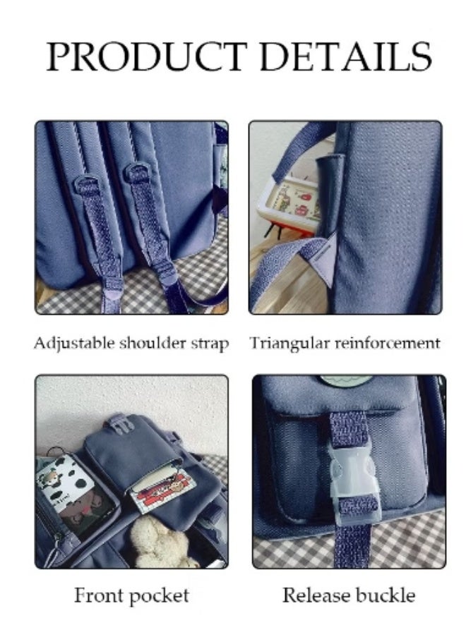 DUNISO Cute - Style Decoration Backpack | Plush Charms, Full of Cuteness - Image 4