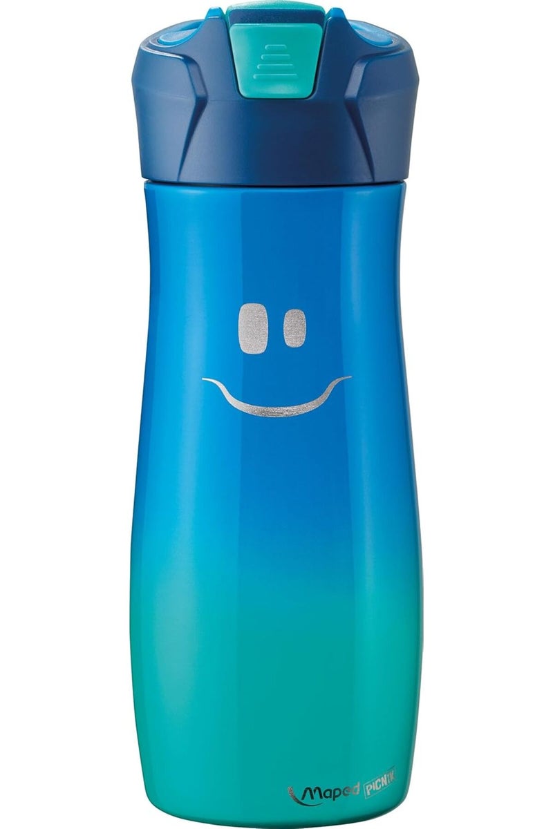 Maped Personalized  Kids Add Your Name Stainless Steel Water Bottle 580ml - Blue - Image 2