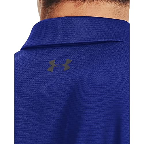 Under Armour Men's Tech Golf Polo , Royal (400)/Graphite, Small - Image 3