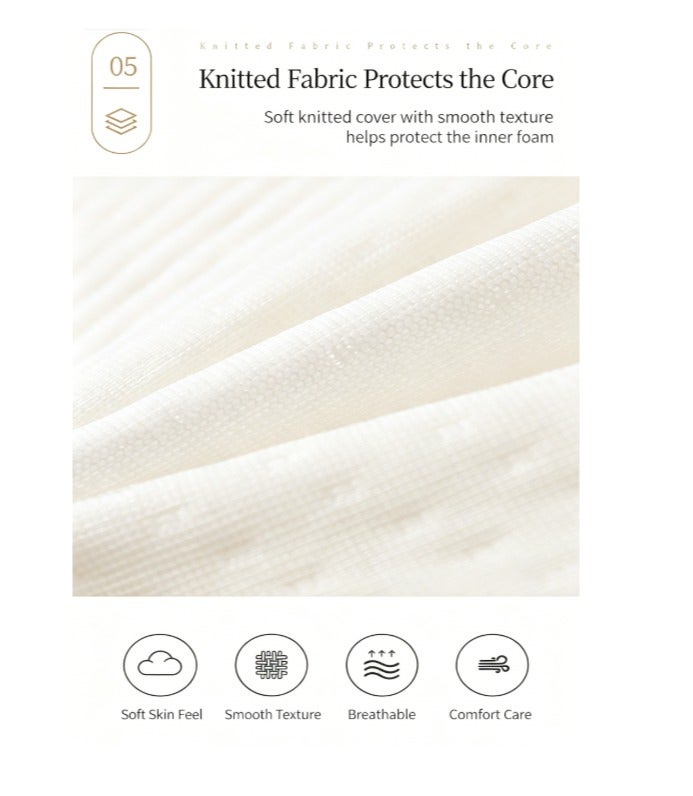 Neck Support Pillow High Elastic Breathable Pressure Relief Sleep Aid Pillow, Cervical-Fit Antibacterial Mite-Resistant, Home Bedroom Office Nap Pillow, 35*55cm, Single - Image 4