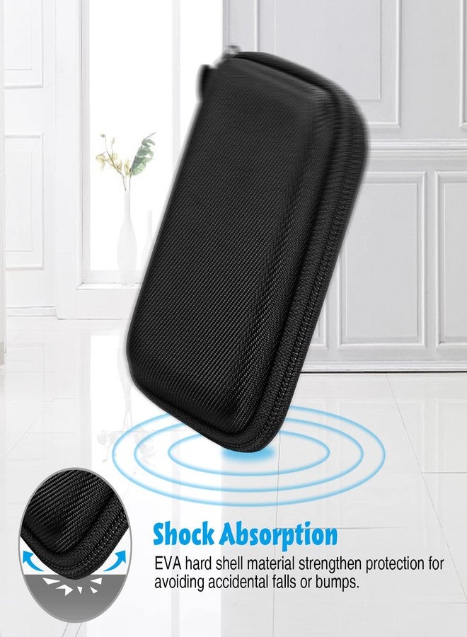 MEDMAX Hard Shell Protective Case for Freestyle Libre 3 2 / Libre Reader, Lightweight Shockproof Diabetic Storage Carrying Case with Clip and Handle (Black) - Image 4