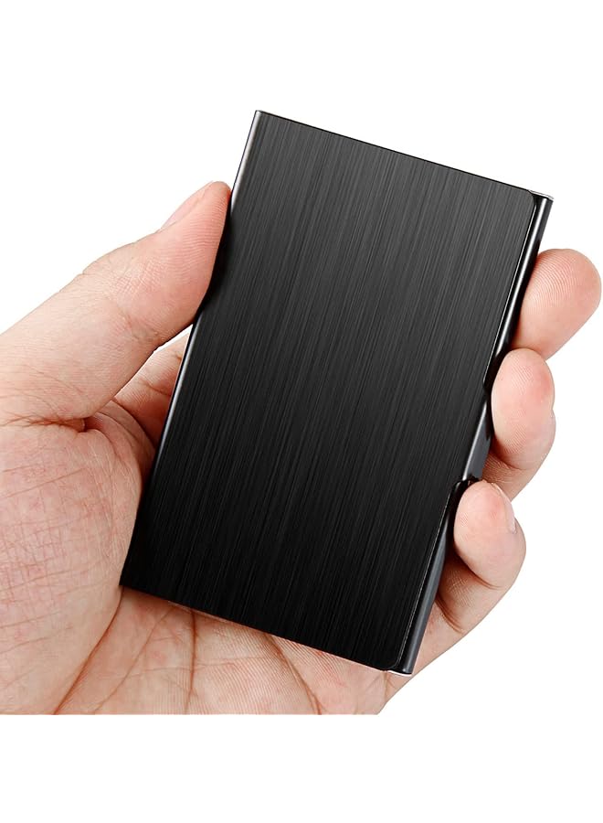 erorex Business Card Case Business Card Holder For Men And Women Pocket Metal Card Case Fashion Professional Stainless Steel Card Holders Purse Name Card Holder Buckle Style Shut Best Gift For Family  - Image 1