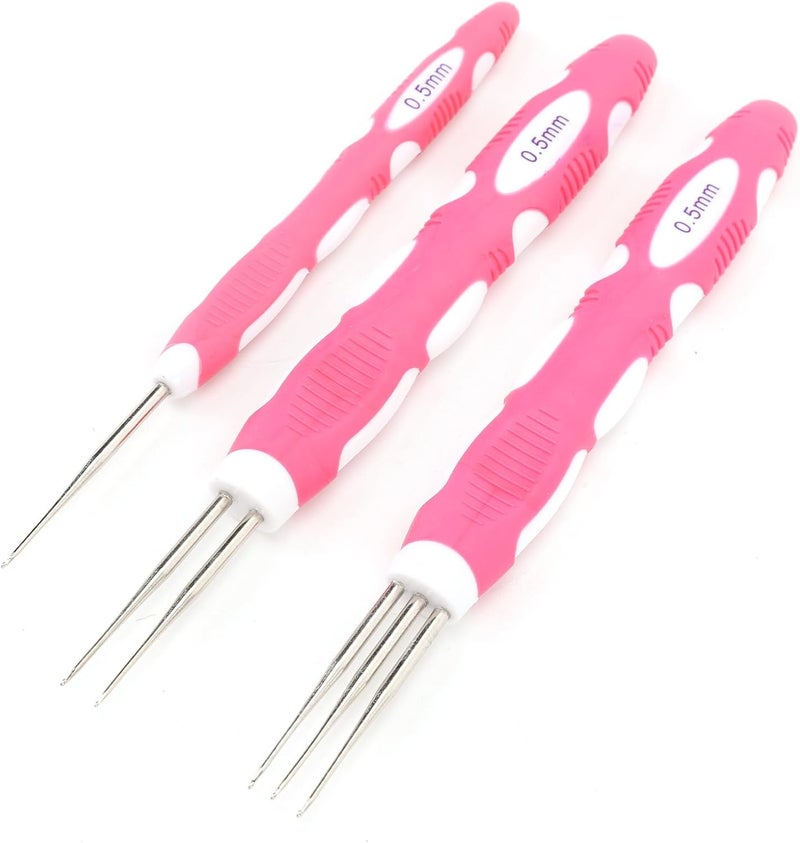 Budget global standard quality Dreadlocks Crochet Hook Set 0.5mm Fine Tip Braiding Tool for Wig Making, Hair Extensions & Dreadlock Maintenance – Stainless Steel, Ideal for Beginners and Pros, Compatible with Hair Types Light sturdy raw material - Image 5