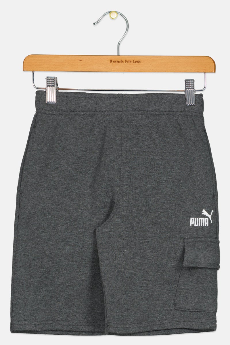 PUMA Kids Boy Sportswear Fit Training Shorts, Grey - Image 1