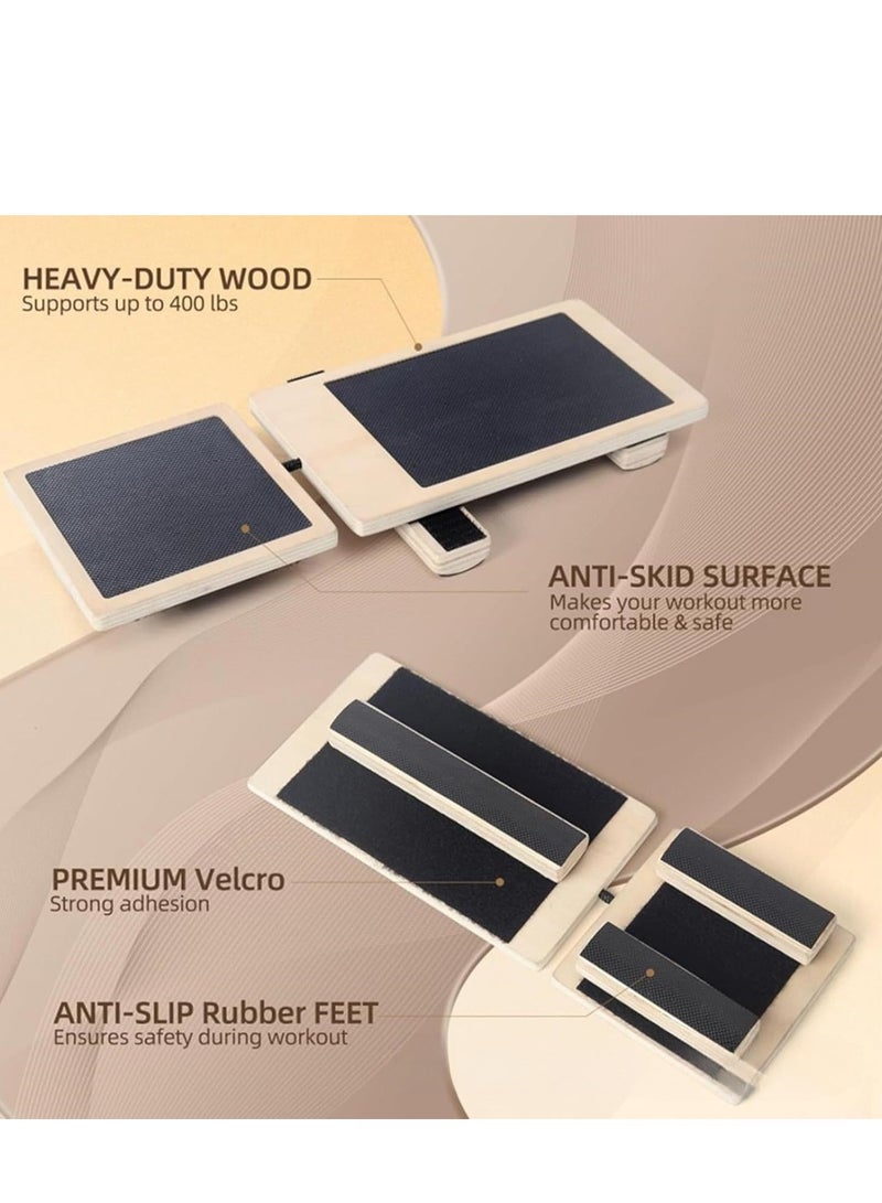 منصة خشبية لتقوية توازن القدم في الكاحل لتدريب التوازن للبالغين الأطفال - Image 4