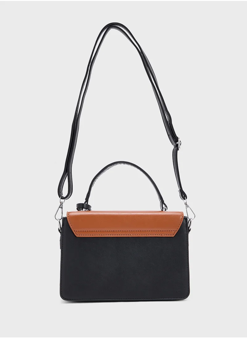 ELLA Color Block Satchel Bag