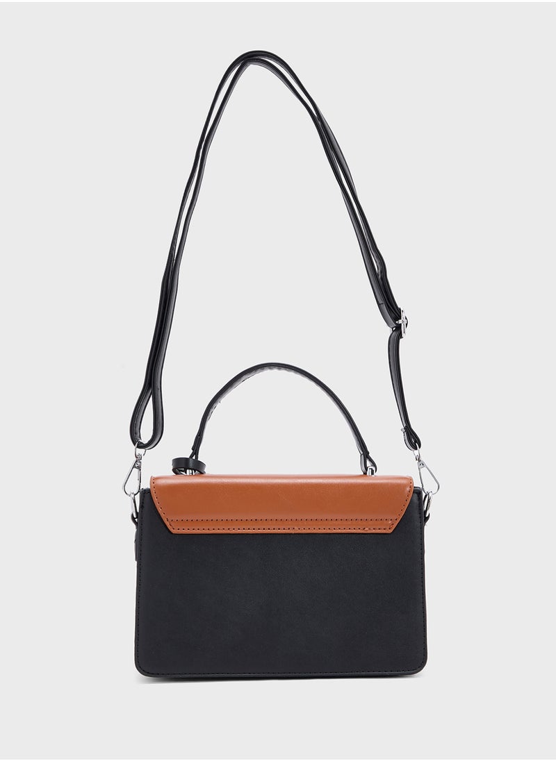 ELLA - Color Block Satchel Bag - Image 1