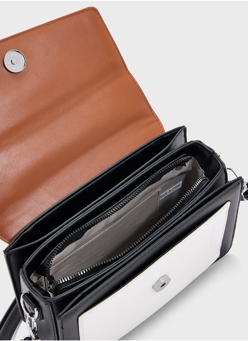 ELLA - Color Block Satchel Bag - Image 1