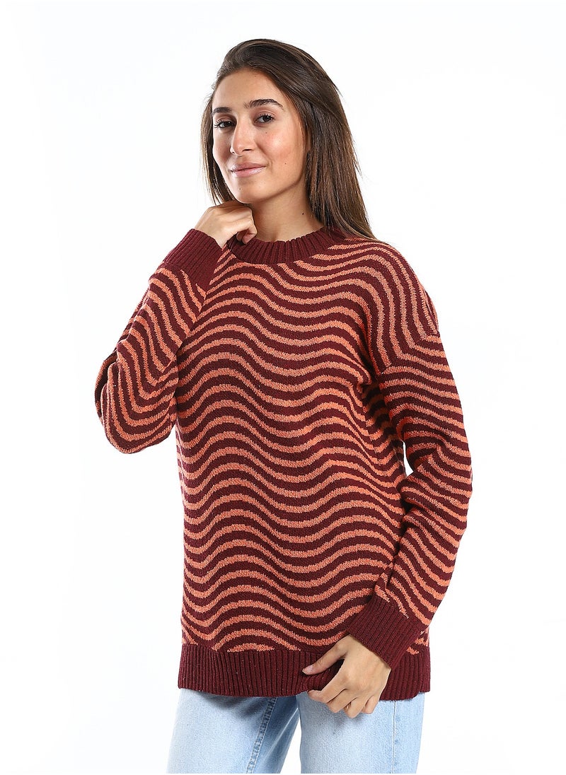 Caesar Wool women Pullover With Multi Design  - Image 2