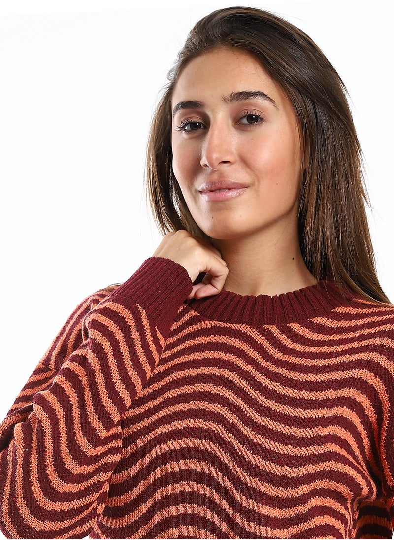 Caesar Wool women Pullover With Multi Design  - Image 3