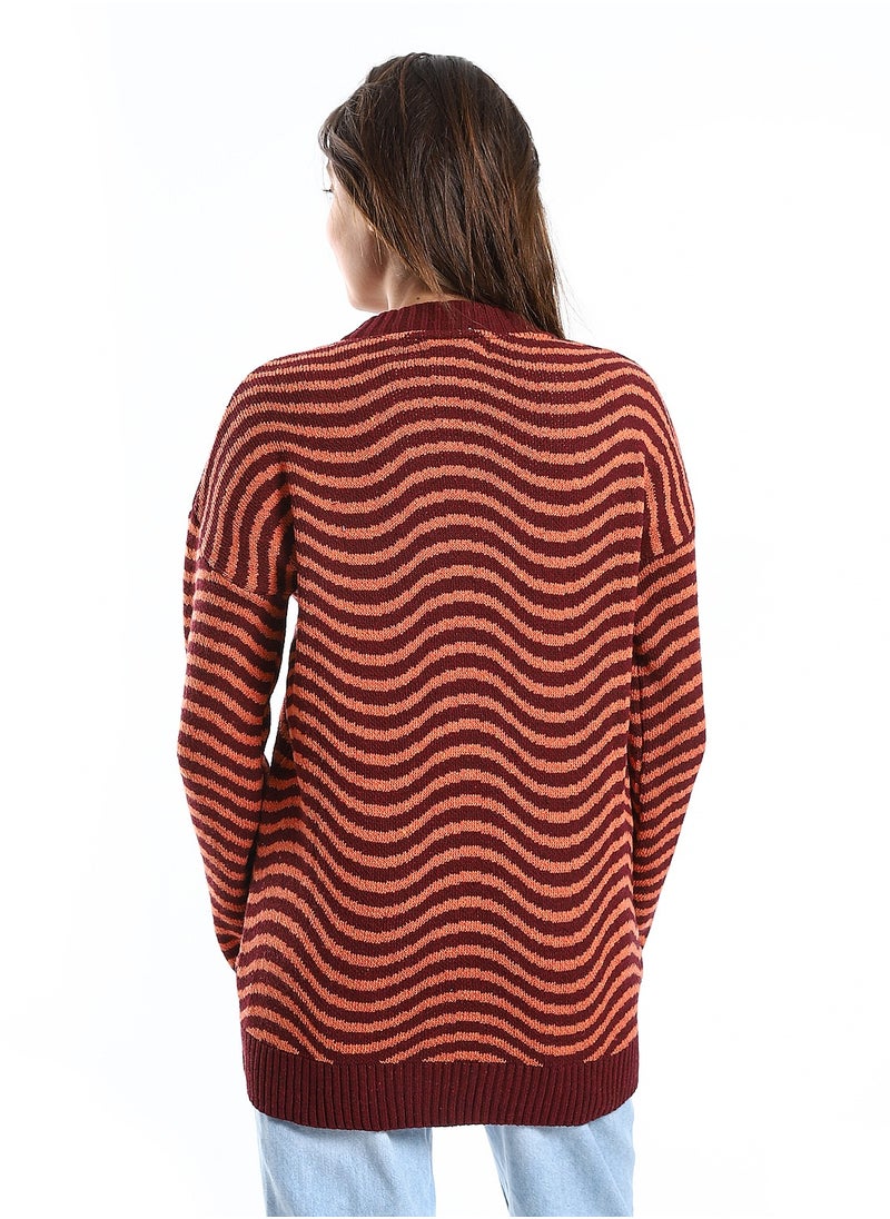 Caesar Wool women Pullover With Multi Design  - Image 4