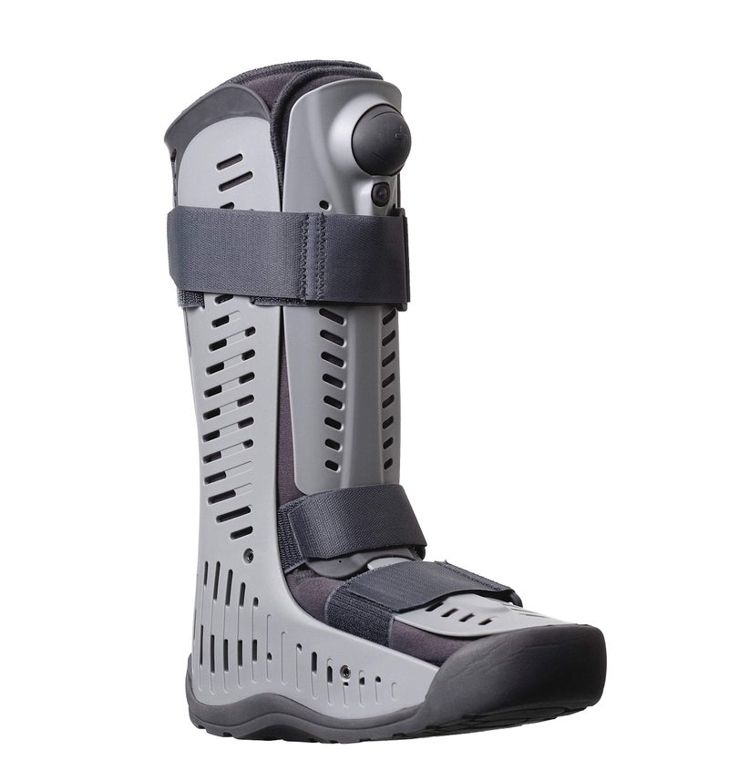 Ossur Rebound Air Walker Boot with Compression Adjustable Comfortable Straps Air Pump Rocker Bottom For Ankle Sprains Stable Fractures Tendon Sprains PostOperative Rehab High Top S