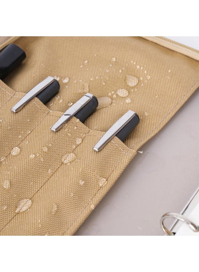 VEPKOIT Tactical Notebook Cover with Zippered for Folders, Large OCP Binder Planner Tactical Portfolio Organizer and A5 Notebook Binder Cover, 7" x 9" Weatherproof Handbook Cover - Coyote (Cover Only) - Image 5