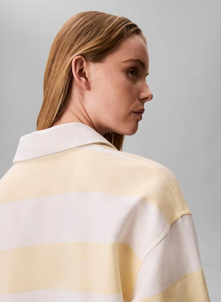 Calvin Klein Jeans  Casual Varsity Stripe Mini Polo Dress for Women | Best Price UAE