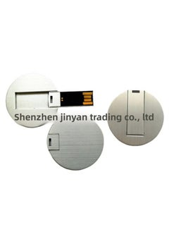 Generic Metal Card Usb Flash Drive Round Flip Usb Flash Drive Wedding Exhibition Event Business Card Usb Flash Drive Suspendrive Free Proofing-Capacity:128GB  - Image 4