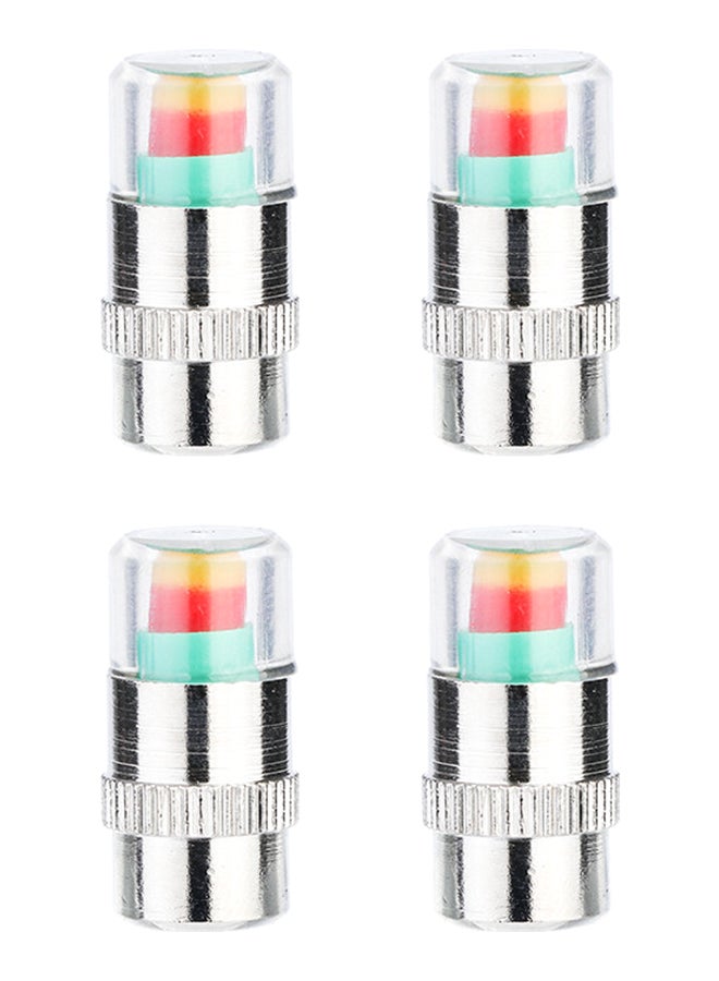 4-Piece Car Auto Tire Pressure Monitor Valve Stem Caps Sensor Set - Image 2