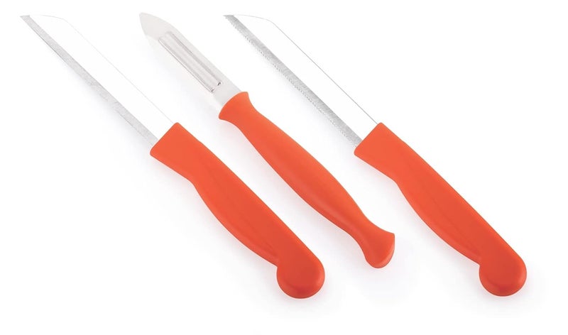 Ritu Movable Peeler, Multicolour & Kitchen Knife Set of 3, Multicolor, Small (J-284) - Image 5