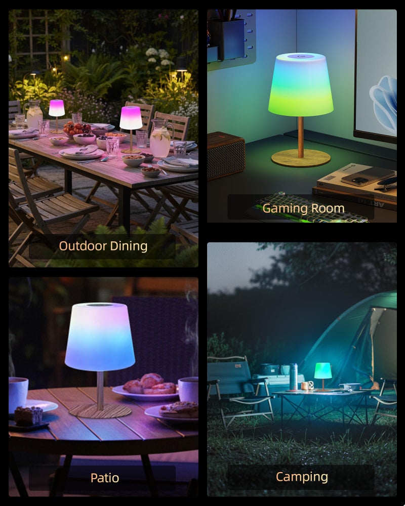 EZVALO Valentines Day Gifts for Her, RGB Color Changing Shower Lamp, 83 Scene Modes, IP65 Waterproof Rechargeable Cordless LED Light for Bathroom, Spa-Like Shower, Patio, Camping, Home Decor, 1Pcs - Image 5